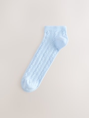 Pastel Cable Trainer Socks 4 Pack - Image 2 of 7