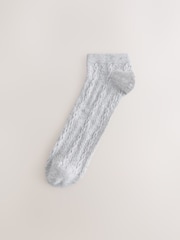 Pastel Cable Trainer Socks 4 Pack - Image 4 of 7