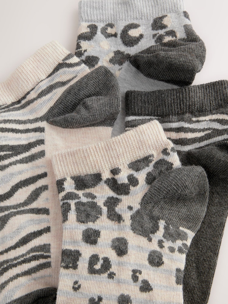 Monochrome Animal Trainer Socks 4 Pack - Image 7 of 7