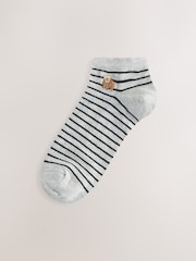 Monochrome Hamish the Highland Cow Invisible Socks 4 Pack - Image 2 of 7