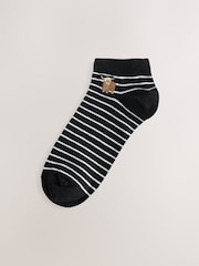 Monochrome Hamish the Highland Cow Invisible Socks 4 Pack - Image 4 of 7