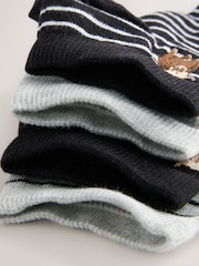 Monochrome Hamish the Highland Cow Invisible Socks 4 Pack - Image 7 of 7