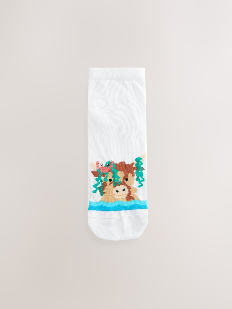 Hamish the Altoland Cow Summer - Pack de 4 pares de calcetines deportivos - Imagen 2 de 7