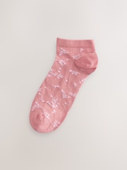 Pink Trainer Socks 5 Pack - Image 2 of 8