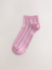 Pink Trainer Socks 5 Pack - Image 4 of 8