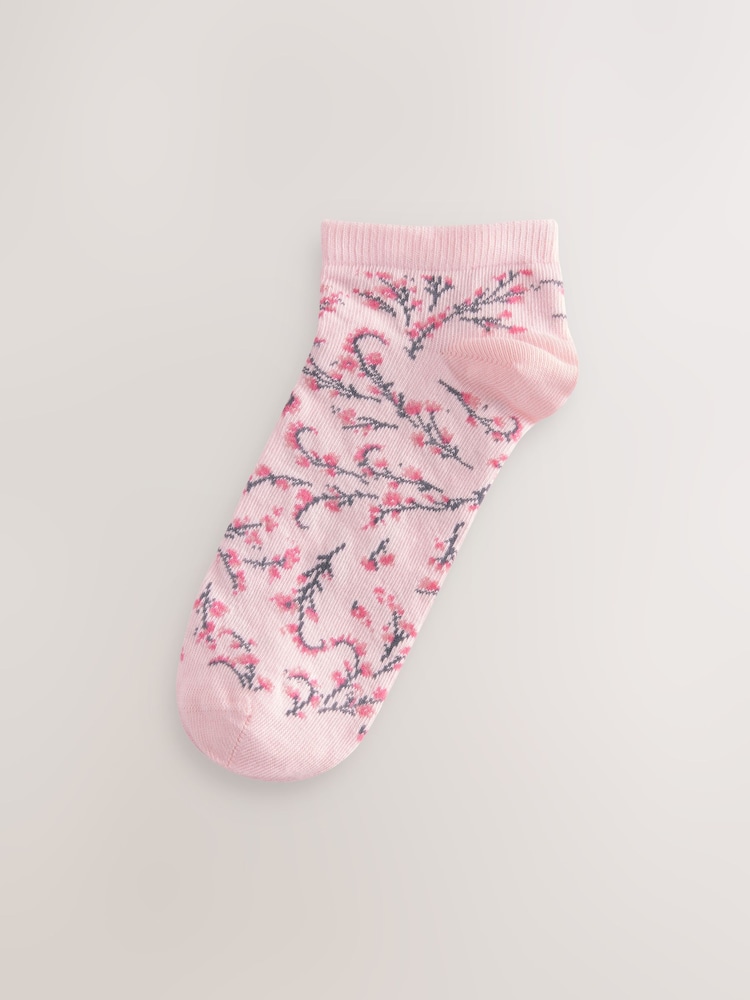 Pink Trainer Socks 5 Pack - Image 6 of 8