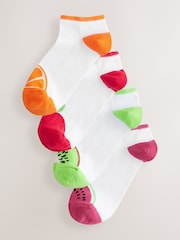 Blanco/fruta - Pack de 4 pares de calcetines deportivos con ajuste anatómico - Imagen 1 de 8