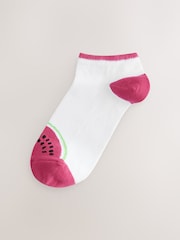 Blanco/fruta - Pack de 4 pares de calcetines deportivos con ajuste anatómico - Imagen 5 de 8