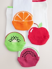 Blanco/fruta - Pack de 4 pares de calcetines deportivos con ajuste anatómico - Imagen 7 de 8