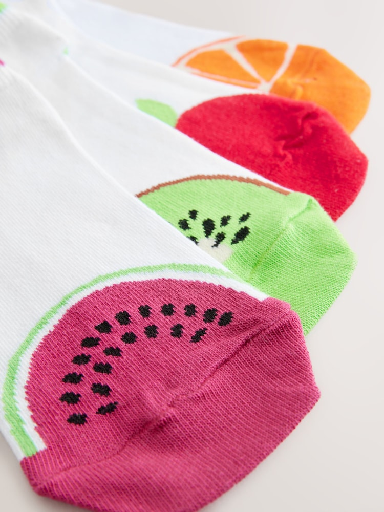 Blanco/fruta - Pack de 4 pares de calcetines deportivos con ajuste anatómico - Imagen 8 de 8