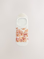 Brown Woodblock Invisible Socks 4 Pack - Image 2 of 7