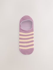 Brown Woodblock Invisible Socks 4 Pack - Image 3 of 7