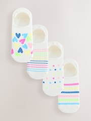 Neutral Rib Invisible Socks 4 Pack - Image 1 of 7