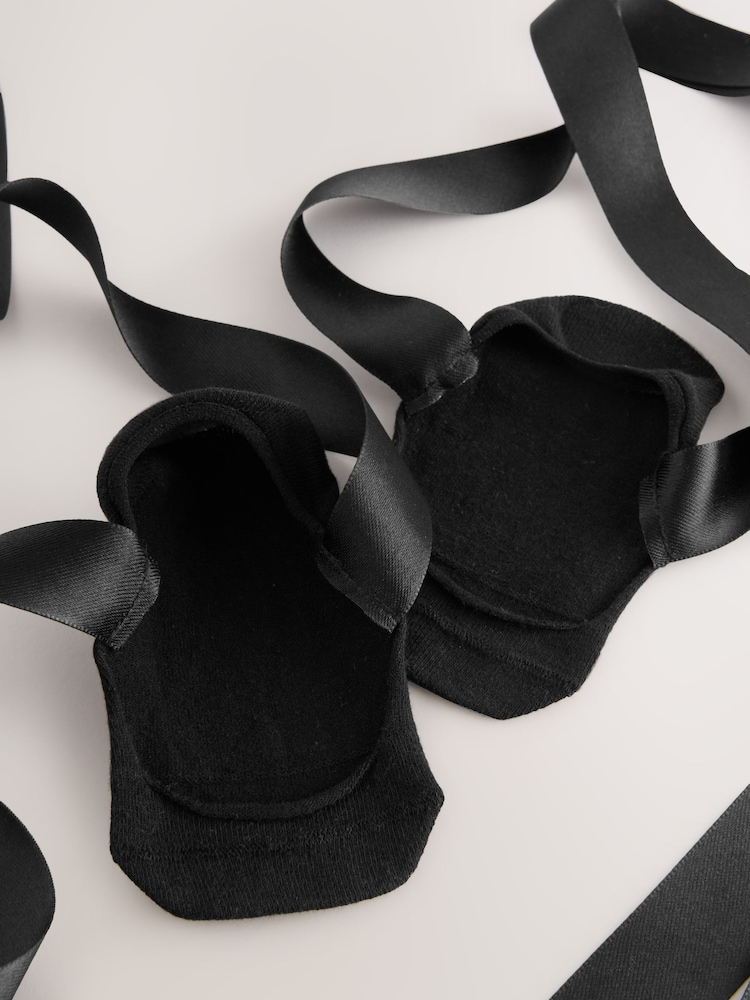 Negro - Ribbon Tie Invisible Socks 1 Pack - Imagen 3 de 3