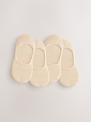 Nude Cushion Sole Invisible Socks 4 Pack - Image 1 of 7