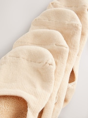 Nude Cushion Sole Invisible Socks 4 Pack - Image 6 of 7