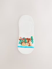 Hamish the Highland Cow Summer Invisible Socks 4 Pack - Image 3 of 7
