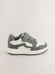 Verde caqui - Zapatillas de deporte con cierre con un toque de cordones elásticos - Imagen 2 de 5