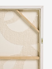 Natural Fabric Boucle Abstract Framed Wall Art - Image 6 of 7