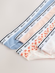 Ditsy Floral High Leg Logo Knickers 4 Pack - Image 6 of 7