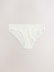 Navy Bikini Lace Knickers 4 Pack - Image 7 of 7