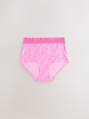 Estampado de cebra - Pack de 4 braguitas de encaje - Imagen 3 de 7