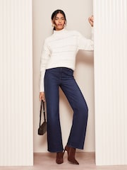 Friends Like These Cream Cable Pointelle Jumper - Image 2 of 4