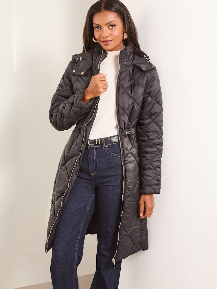 Negro - Abrigo acolchado e impermeable de Lipsy - Imagen 1 de 4