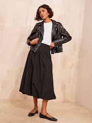 Friends Like These Black Midi Bubble Hem Skirt - Image 2 of 4