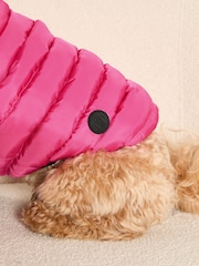 Lipsy Pink Reversible Dog Padded Jacket - Image 3 of 4