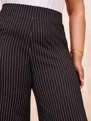 Curves Like These Grey Pinstripe Ponte Tailored Trousers - Image 3 of 4