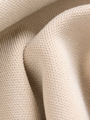 Neutral Stone Smart Crew Neck Button Front Waistcoat - Image 7 of 8