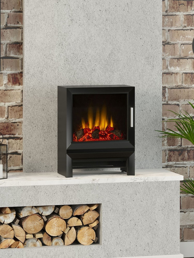 Be Modern Black Qube Freestanding Electric Stove - Image 2 of 8