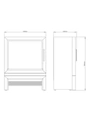 Be Modern Black Qube Freestanding Electric Stove - Image 4 of 8