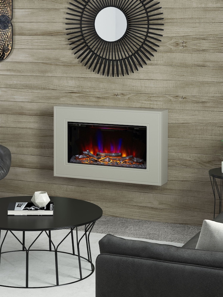 Be Modern Stone Albali Wall Mounted Electric Fire - Image 1 of 7