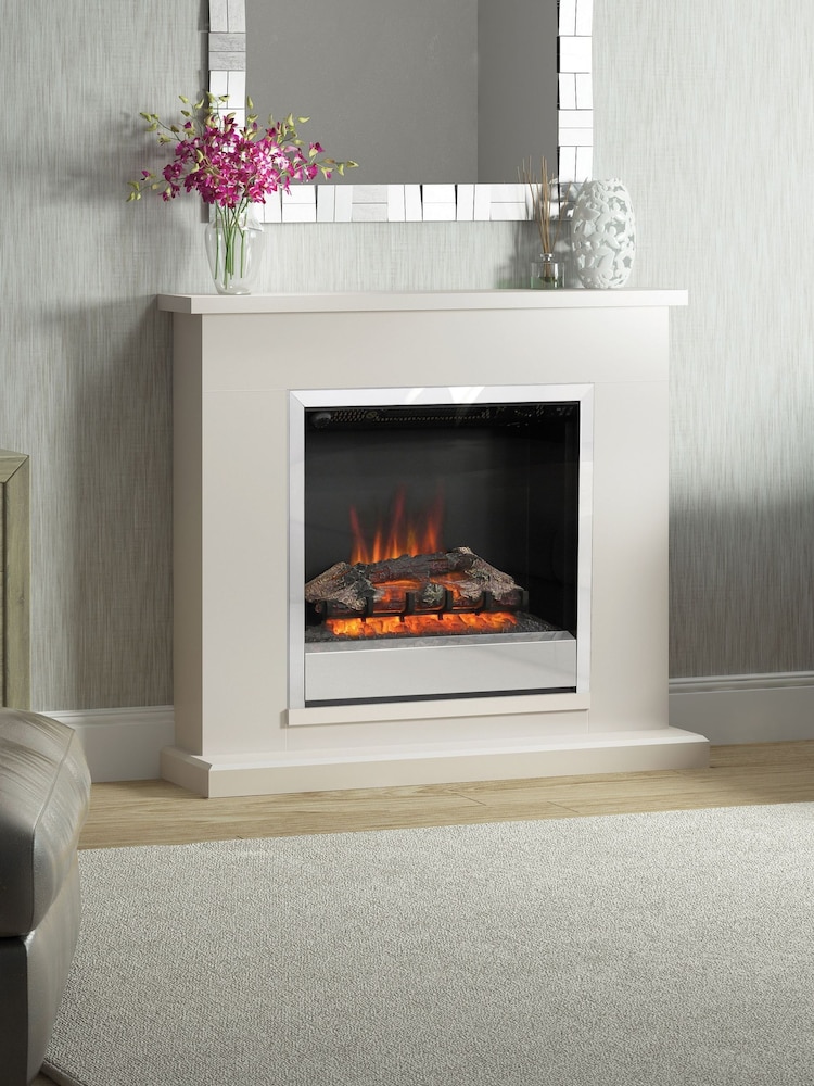 Be Modern Pearlescent Cashmere Elsham Complete Electric Fireplace - Image 2 of 4