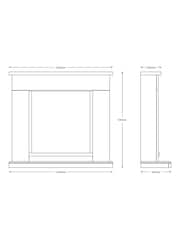 Be Modern Pearlescent Cashmere Elsham Complete Electric Fireplace - Image 4 of 4