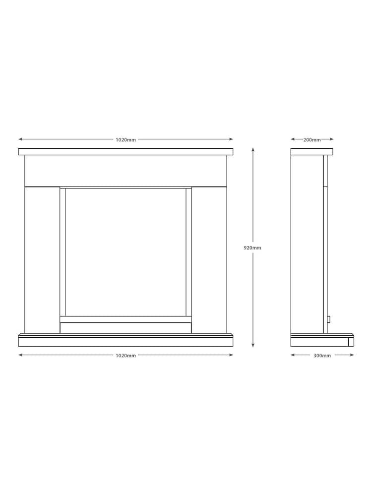 Be Modern Pearlescent Cashmere Elsham Complete Electric Fireplace - Image 4 of 4