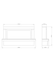 Be Modern White Micro Marble Impero Complete 48inch Electric Fireplace - Image 4 of 4