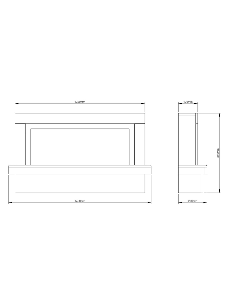 Be Modern White Micro Marble Impero Complete 48inch Electric Fireplace - Image 4 of 4