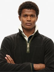 Superdry Black Estate Half Zip Fleece - Image 3 of 5