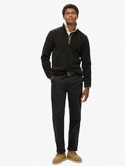 Superdry Black Estate Half Zip Fleece - Image 4 of 5