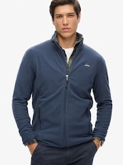 Superdry Blue Polar Fleece Full Zip Jacket - Image 2 of 4
