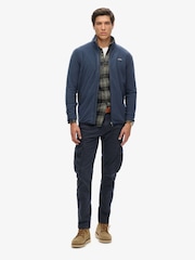 Superdry Blue Polar Fleece Full Zip Jacket - Image 3 of 4
