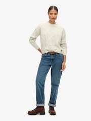 Superdry Chunky Cable Knit Jumper - Image 3 of 4