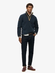 Superdry Blue Estate Half Zip Fleece - Image 2 of 3