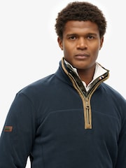 Superdry Blue Estate Half Zip Fleece - Image 3 of 3