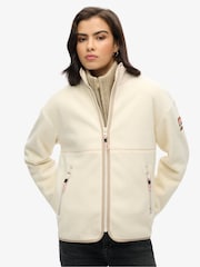 Superdry Cream Active Full Zip Fleece - Image 2 of 4