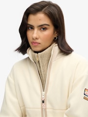 Superdry Cream Active Full Zip Fleece - Image 4 of 4