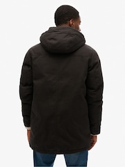 Superdry Black Workwear Hooded Parka Jacket - Image 2 of 5